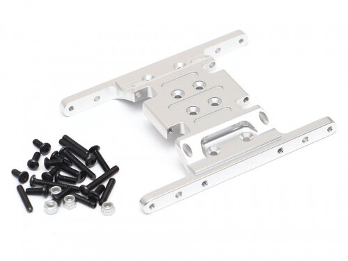 Team Raffee & Co Aluminum Gearbox Mount Silver for Element RC Enduro TRC/1059005S