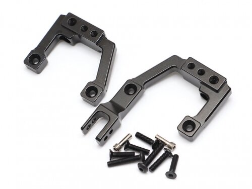 Team Raffee & Co Aluminum Front Shock Mounts (2) Black for Element RC Enduro TRC/1059009FBK