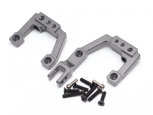 Team Raffee & Co Aluminum Front Shock Mounts (2) Gun Metal for Element RC Enduro TRC/1059009FGM