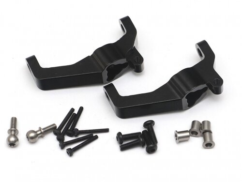 Team Raffee & Co Aluminum Front C-hub (2) Black for Redcat Gen8 Scout II TRC/1053003BK