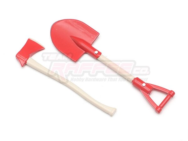 Team Raffee & Co 1/10 Scale Accessories Shovel & Axe BRSCAC259