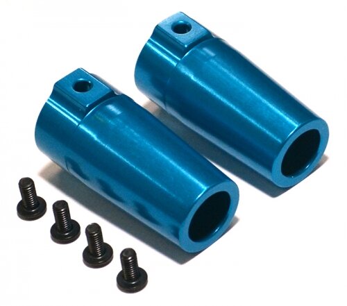Team Raffee & Co Aluminum Rear Knuckles -1 Pair Blue for Axial Yeti TRC/050302B