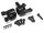 Team Raffee & Co Aluminum Front C-hub (2) Black for Axial SCX10 II TRC/302286BK