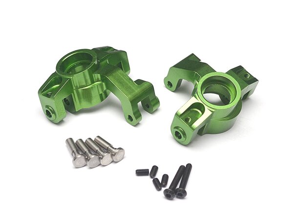 Team Raffee & Co Aluminum Steering Knuckle Set (2) Green for Axial Yeti XL TRC/663010G
