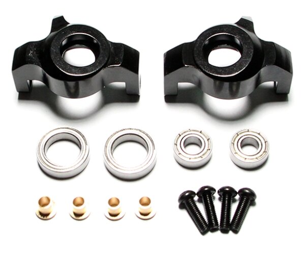 Team Raffee & Co Aluminum Front Knuckle -1 Pair Black for Axial Wraith BRWRT01BK