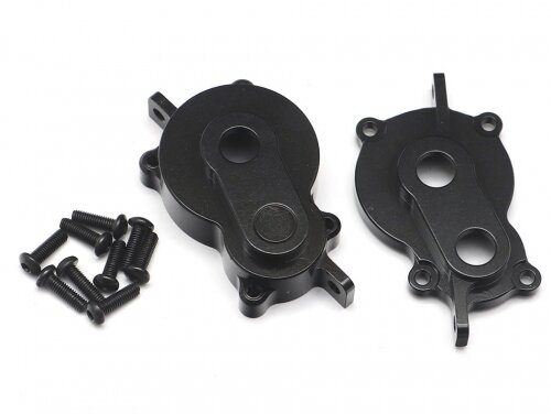 Team Raffee & Co Aluminum Transfer Case Housing Black for Redcat Gen8 Scout II TRC/1053007BK