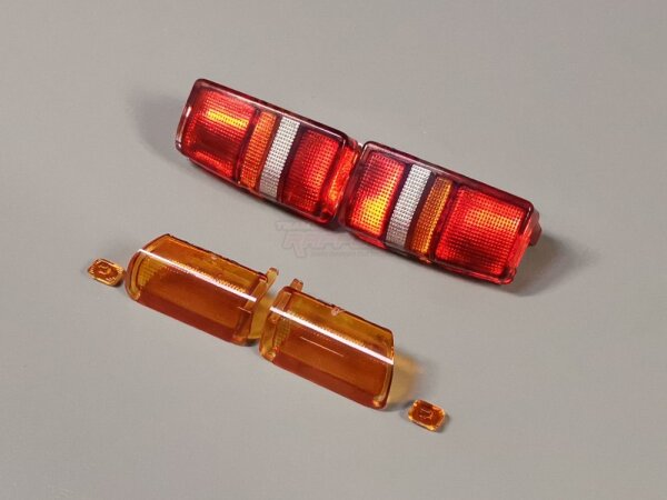 Team Raffee & Co Painted Rear Light Lenses for TRC/302836 Discovery Body TRC/302855