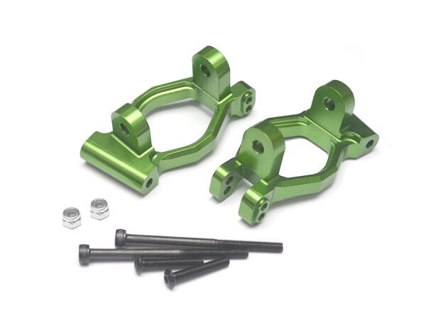 Team Raffee & Co Aluminum Steering Knuckle Carrier Set (2) Green for Axial Yeti XL TRC/663011G
