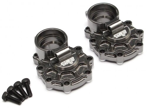 Team Raffee & Co Aluminum Rear Portal Inner Housing (2) Gun Metal for Traxxas TRX-4 TRC/302316GM