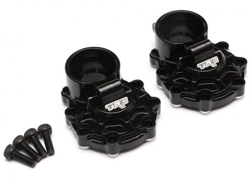 Team Raffee & Co Aluminum Rear Portal Inner Housing (2) Black for Traxxas TRX-4 TRC/302316BK