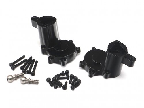 Team Raffee & Co Aluminum Rear Outer Portal Housing Black for Redcat Gen8 Scout II TRC/1053004BK