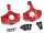 Team Raffee & Co Aluminum Front Kunckle (2) Red for Axial SCX10 II TRC/302287R