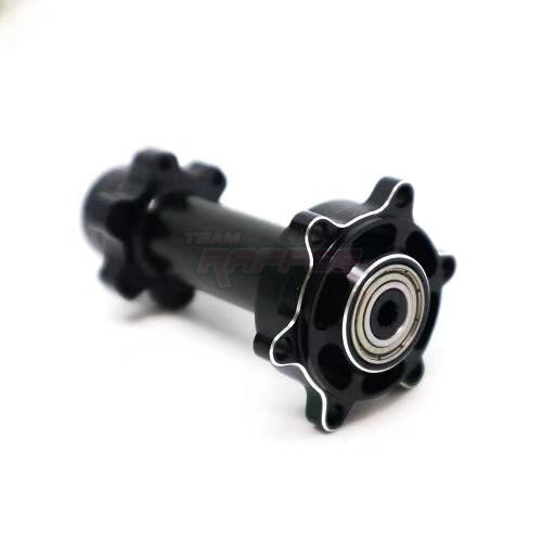 Team Raffee & Co Aluminium Rear Wheel Hub Hex with Bearings Black for Team Losi Promoto-MX TRC/302925BK