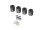 Team Raffee & Co Black Brass Wheel Hex +10mm + Metal Extended Wheel Axles (4) for Traxxas TRX-4 TRC/302704
