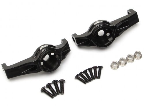 Team Raffee & Co Aluminum Front C-hubs Left & Right Black for Traxxas TRX-4 TRC/302324BK