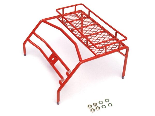 Team Raffee & Co Roof Luggage Rack For 1/10 AMG 6x6 Truck  Red TRC/G63002R