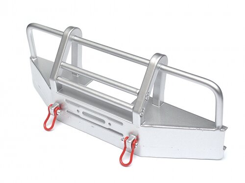 Team Raffee & Co Front Bull Bar with Towing Hooks For D90/D110 Silver TRC/302205S