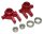Team Raffee & Co Aluminum Front Knuckles - 1 Pair Red for Traxxas Slash 4x4 BRTSH01R