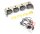 Team Raffee & Co Stainless Steel Fog Led Light Set Yellow BRK770082Y