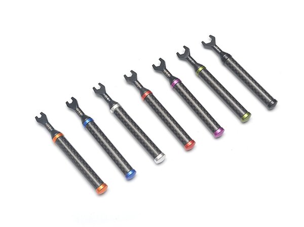 Team Raffee & Co Turnbuckle Wrench Set with Carbon Fiber Handle (7) BRQ90303