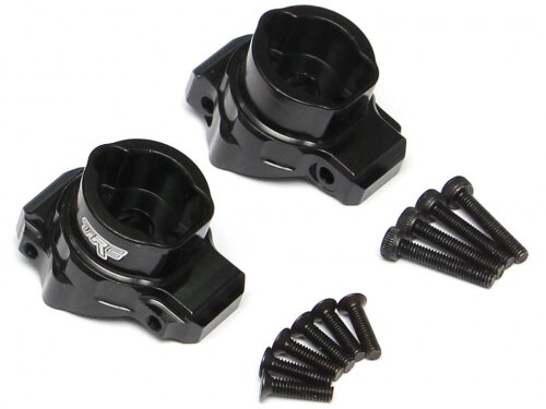 Team Raffee & Co Aluminum Front & Rear Portal Drive Inner Housing (2) Black for Traxxas TRX-4 TRC/302306BK