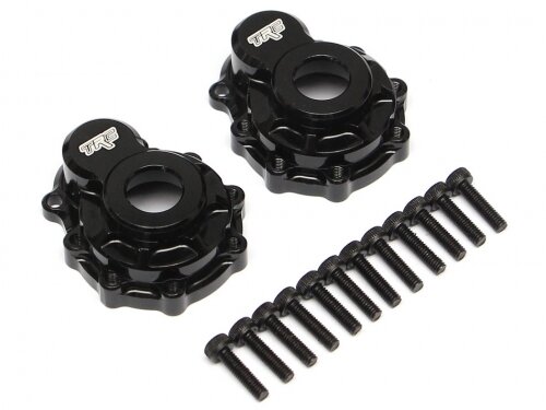 Team Raffee & Co Aluminum Rear Portal Drive Axle Mount (2) Black for Traxxas TRX-4 TRC/302304BK