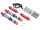 Team Raffee & Co Aluminum Adjustable Piggyback Double Spring Shocks 70MM (2) for Crawlers Red BRQ90319-70MMR