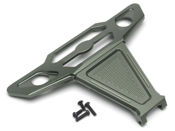 Team Raffee & Co Aluminum Front Bumper (1) Gun Metal for Axial Yeti XL TRC/663005GM