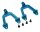 Team Raffee & Co Aluminum Front Shock Hoops - 1 Pair Blue for Axial SCX10 TRC/SCX16B