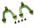 Team Raffee & Co Aluminum Front Shock Hoops - 1 Pair Green for Axial SCX10 TRC/SCX16G