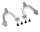 Team Raffee & Co Aluminum Front Shock Hoops - 1 Pair Silver for Axial SCX10 TRC/SCX16S