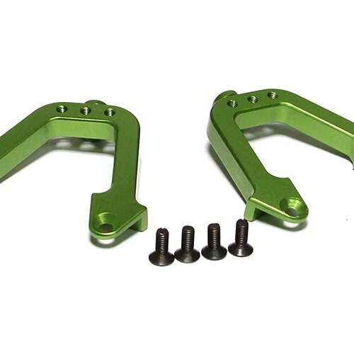 Team Raffee & Co Aluminum Rear Shock Hoops - 1 Pair Green for Axial SCX10 TRC/SCX17G