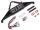Team Raffee & Co Steel Stinger Front Bumper with Towing Hooks  Winch Mount Shackles & LED Light Set Black for Axial SCX10 II TRC/302249BK