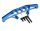Team Raffee & Co Aluminum Rear Upper Link Mount Bracket Blue for Axial SCX10 TRC/SCX32B