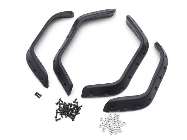 Team Raffee & Co Front & Rear Fender Flares for Comanche 1/10 Pickup Truck Hard Plastic Body TRC/320355A