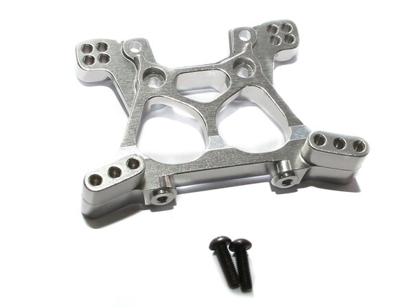 Team Raffee & Co Aluminum Front Shock Tower -1 Pc Silver for Traxxas Slash 4x4 BRTSH06S
