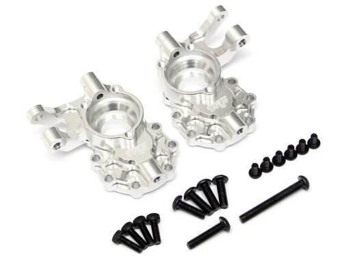 Team Raffee & Co Aluminum Front Inner Knuckle Left & Right Silver for Traxxas TRX-4 TRC/302325S