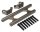 Team Raffee & Co Aluminum Rear Upper Brace Set - Gun Metal for Axial Yeti TRC/050304GM