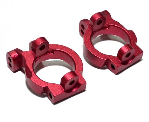 Team Raffee & Co Aluminum Front C Hub -1 Pair Red for Axial Yeti TRC/050303R