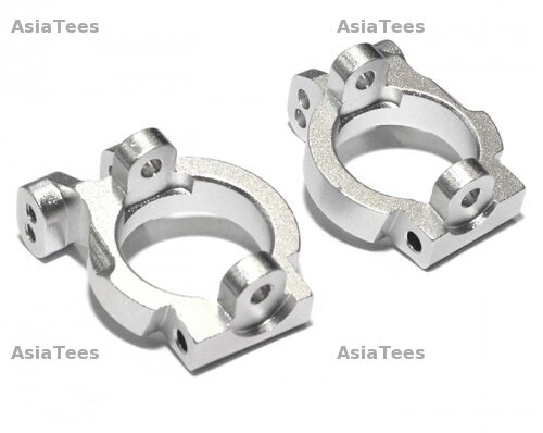 Team Raffee & Co Aluminum Front C Hub -1 Pair Silver for Axial Yeti TRC/050303S