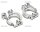 Team Raffee & Co Aluminum Front C Hub -1 Pair Silver for Axial Yeti TRC/050303S