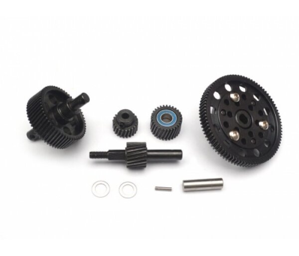 Team Raffee & Co Heavy Duty Steel Helical Pineapple Transmission Gear Set (5pcs) for Axial SCX10 BRQ90276