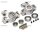Team Raffee & Co Aluminum Front Knuckles -1 Pair Silver for Axial Yeti TRC/050301S