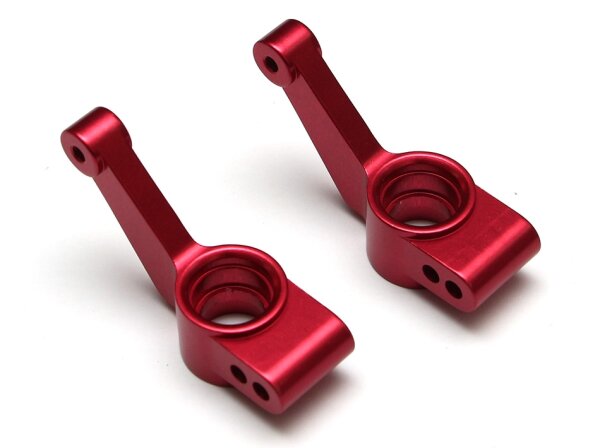 Team Raffee & Co Aluminum Rear Knuckles - 1 Pair Red for Traxxas Slash 4x4 BRTSH02R