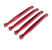 Team Raffee & Co Aluminum Chassis Linkage - 4 Pcs Red...