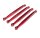 Team Raffee & Co Aluminum Chassis Linkage - 4 Pcs Red for Axial Wraith BRWRT06R