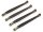 Team Raffee & Co Aluminum Chassis Linkage - 4 Pcs Gun Metal for Axial Wraith BRWRT06GM