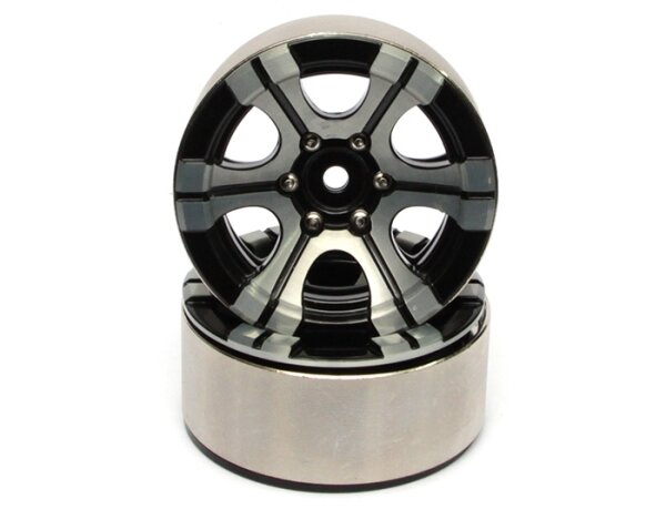 Team Raffee & Co EVO 1.9 High Mass Beadlock Aluminum Wheels Twin-6D (2) BRW760914