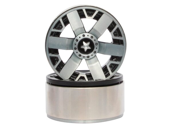 Team Raffee & Co EVO 1.9 High Mass Beadlock Aluminum Wheels Star - 6C (2/Set) BRW760920