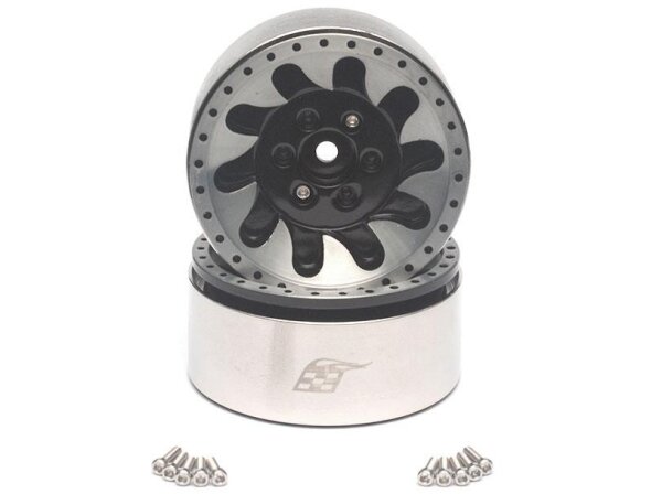 Team Raffee & Co KLAW 1.9 High Mass Beadlock Aluminum Wheels (2) BRW760933